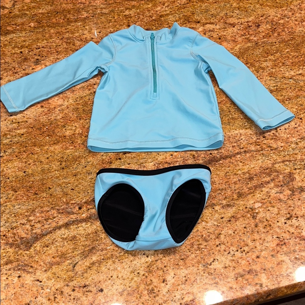 Primary Rash Guard and Reversible Swim Bottoms
